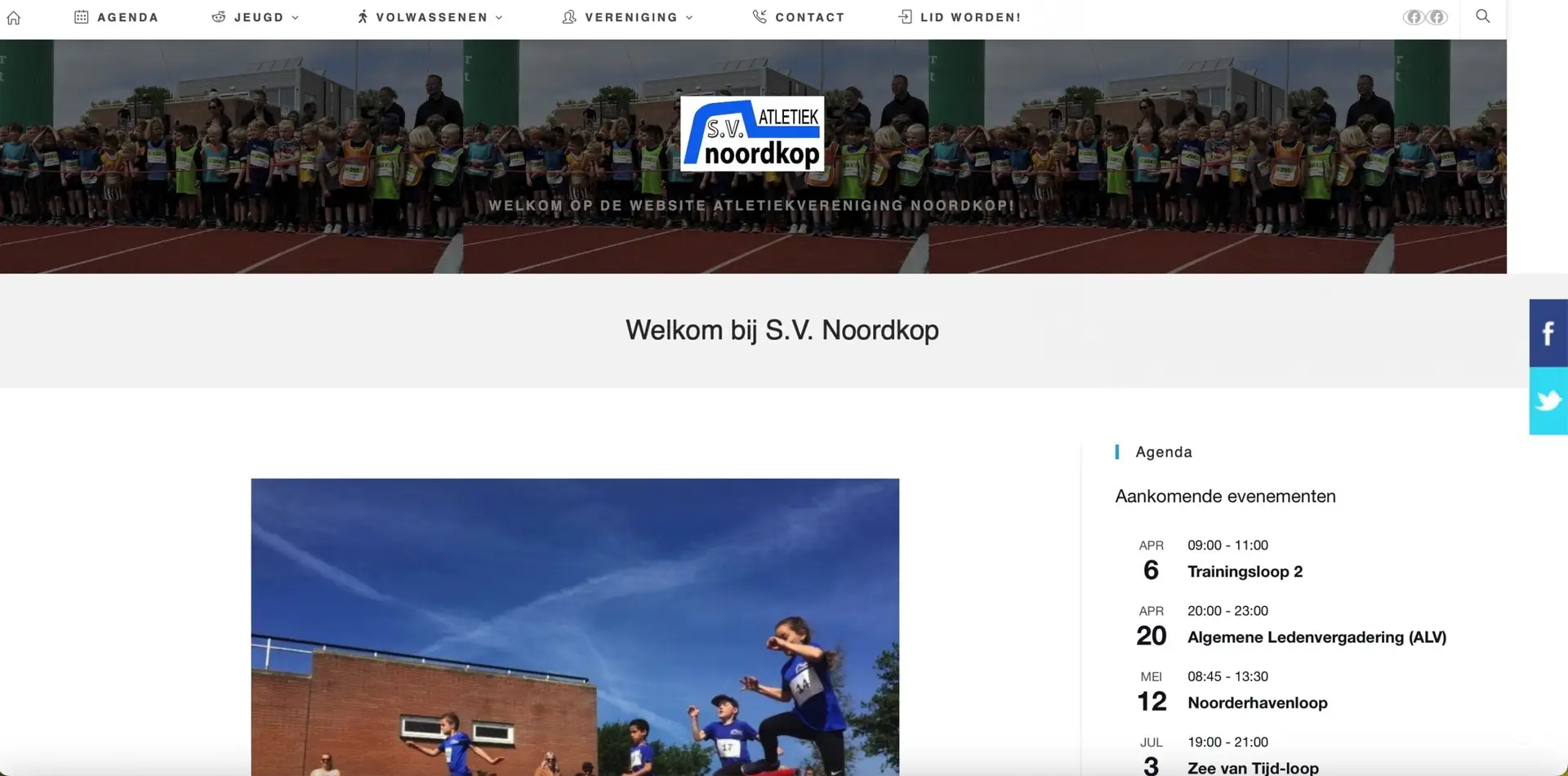 Je bekijkt nu Website Atletiekvereniging Noordkop wordt vernieuwd