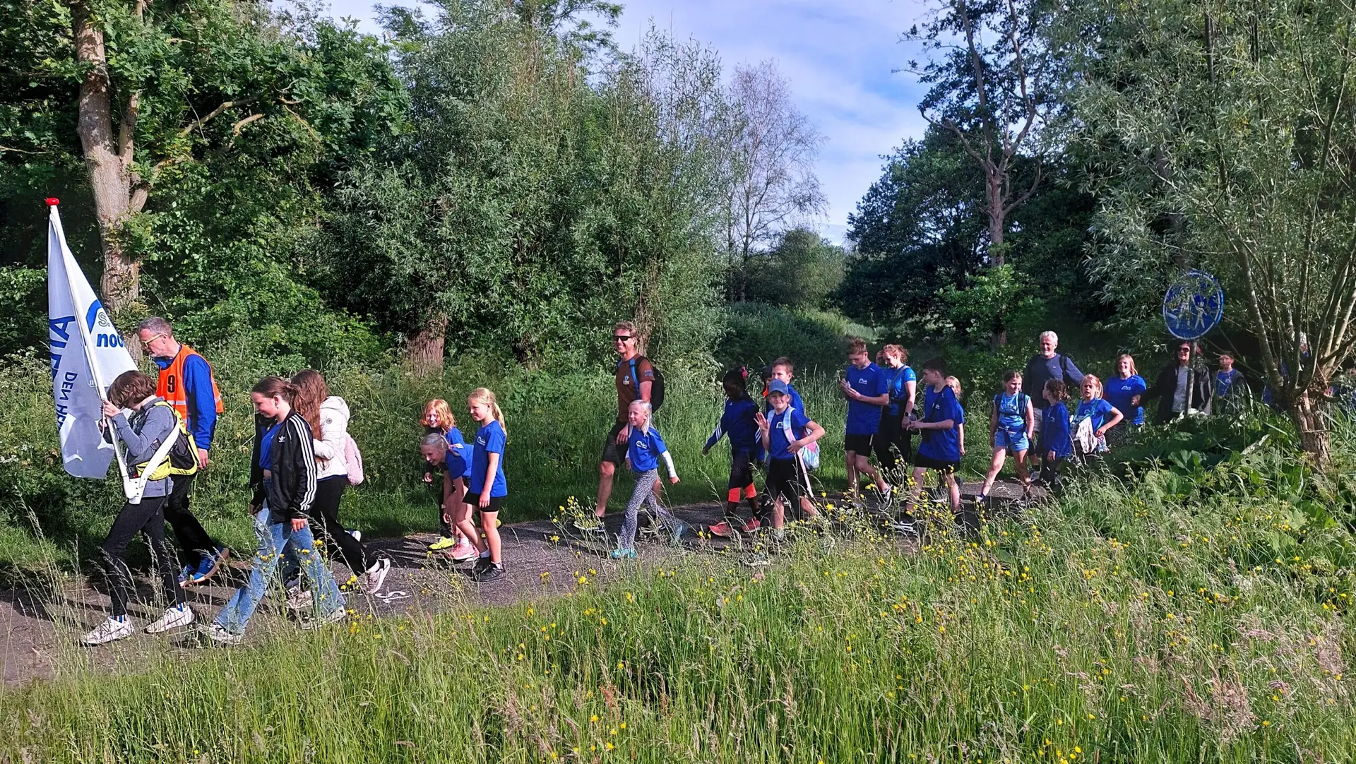 Je bekijkt nu Jeugd SV Noordkop stapt mee in de avondvierdaagse