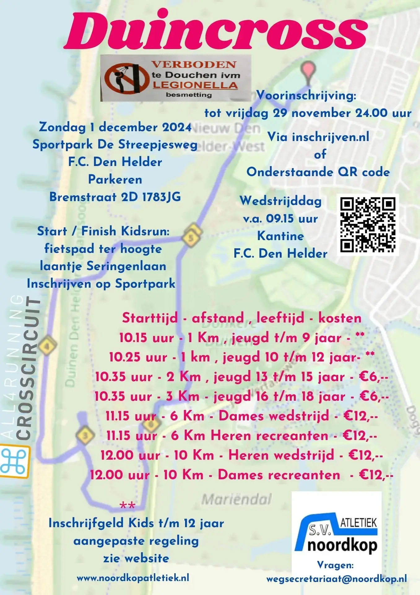 Je bekijkt nu Duincross (update legionella)