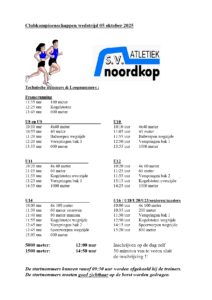 Lees meer over het artikel Clubkampioenschappen wedstrijd 05 oktober 2025